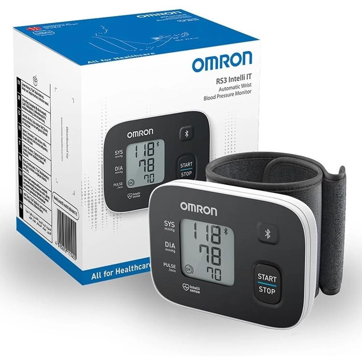 Omron RS3 Intelli IT Wrist Blood Pressure Monitor Bluetooth 30 Reading Memory 13.5 - 21.5cm Cuff LCD Display - Image 8