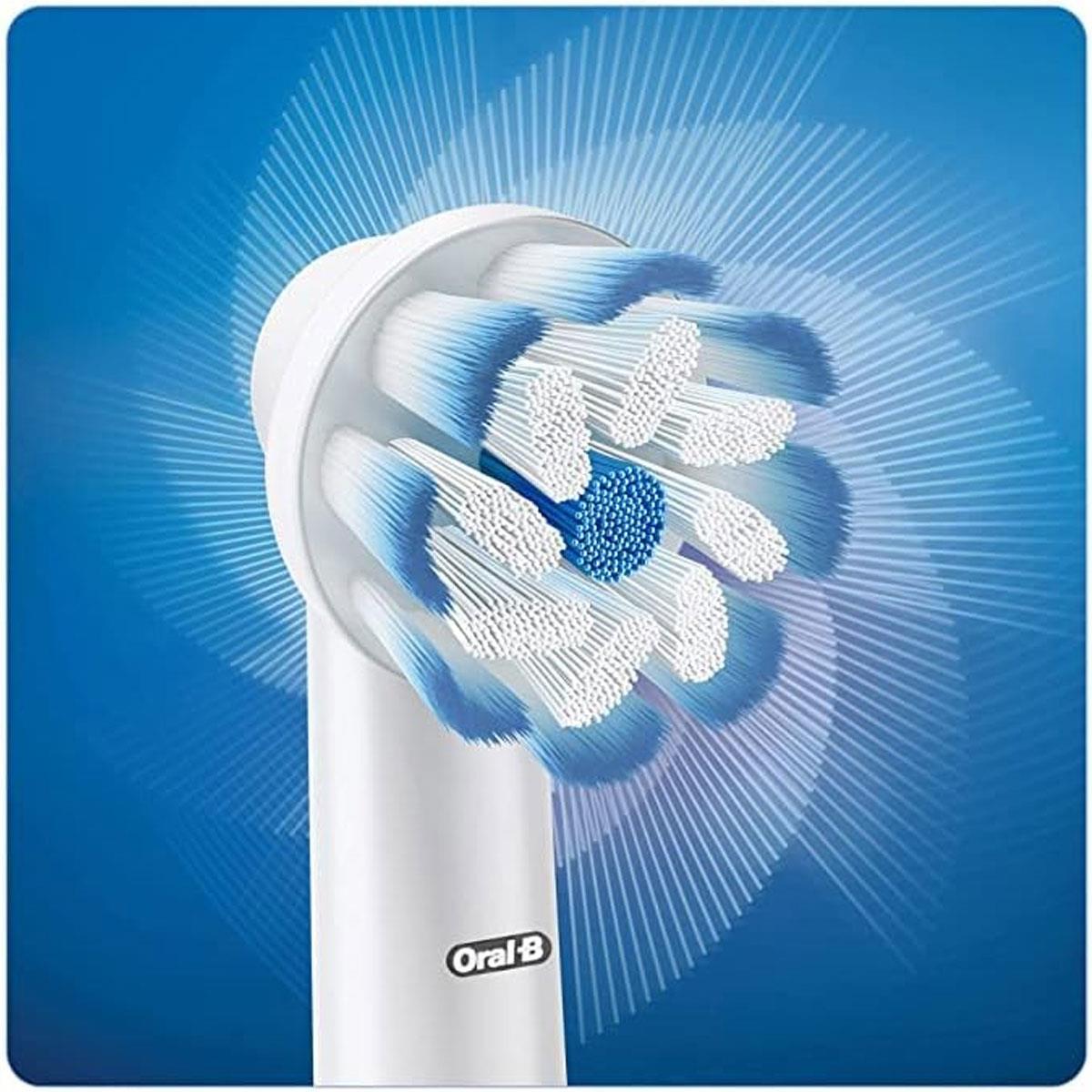 Oral-B Sensitive Clean Replacement Electric Toothbrush Heads 3 Pack Extra Soft Nylon Bristles Adult White - Image 3