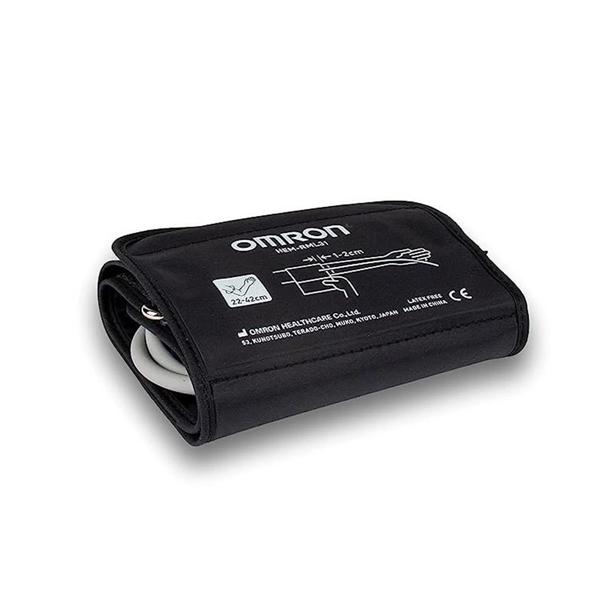 Omron Easy Wrap Blood Pressure Monitor Cuff Medium And Large 22 - 42cm Latex Free Air Plug Replacement Cuff - Image 2