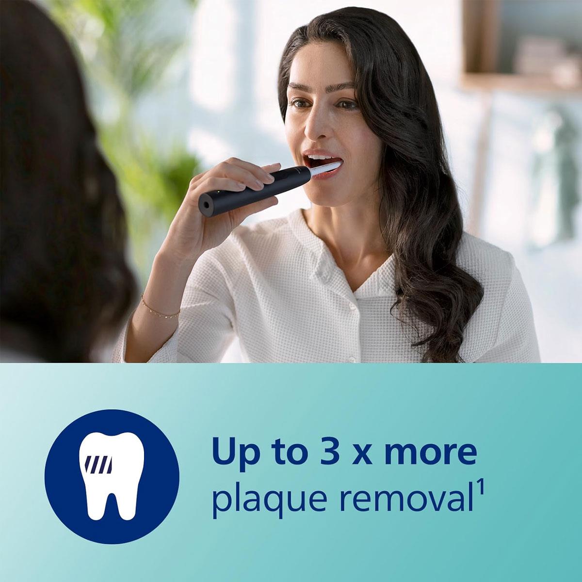 Philips Sonicare 3100 Series Sonic Electric Toothbrush with Pressure Sensor C1 ProResults Head Timer Black - Image 2