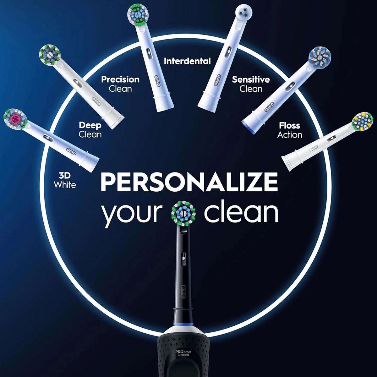 Oral B Vitality Pro Electric Rechargeable Toothbrush Black With 3 Brushing Modes And Timer - Image 4