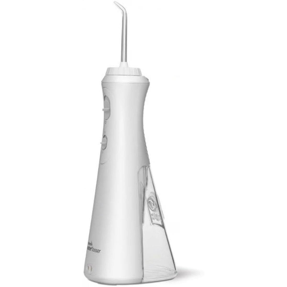 Waterpik Cordless Plus Water Flosser Rechargeable Oral Irrigator with 4 Tips and 2 Pressure Settings - White
