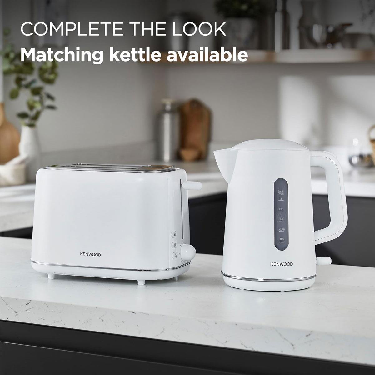 Kenwood 2-Slot Toaster Abbey Lux 800W White 7 Browning Levels - Image 6