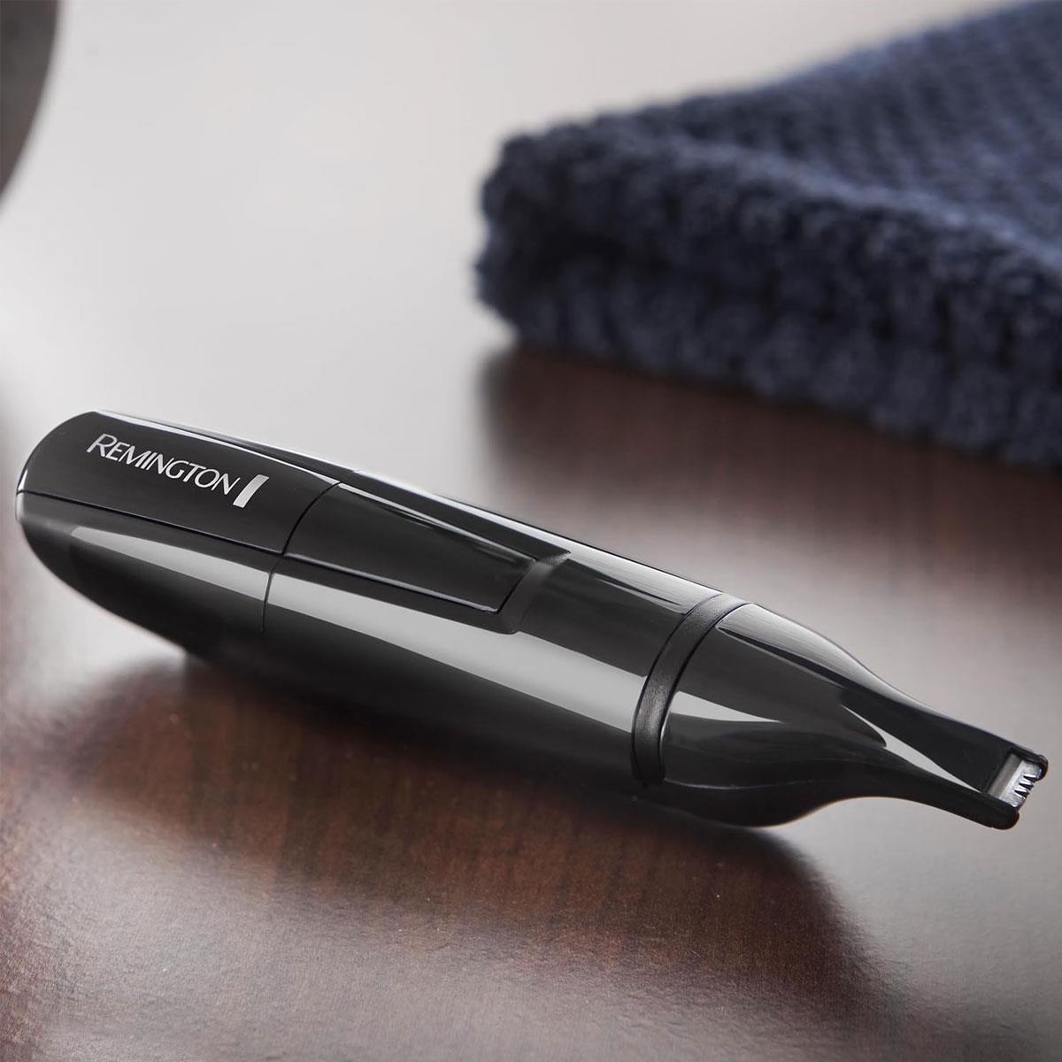 Remington Nose & Ear Trimmer Smart Linear Steel Blades Grey Battery Powered 1 x AA - Image 2