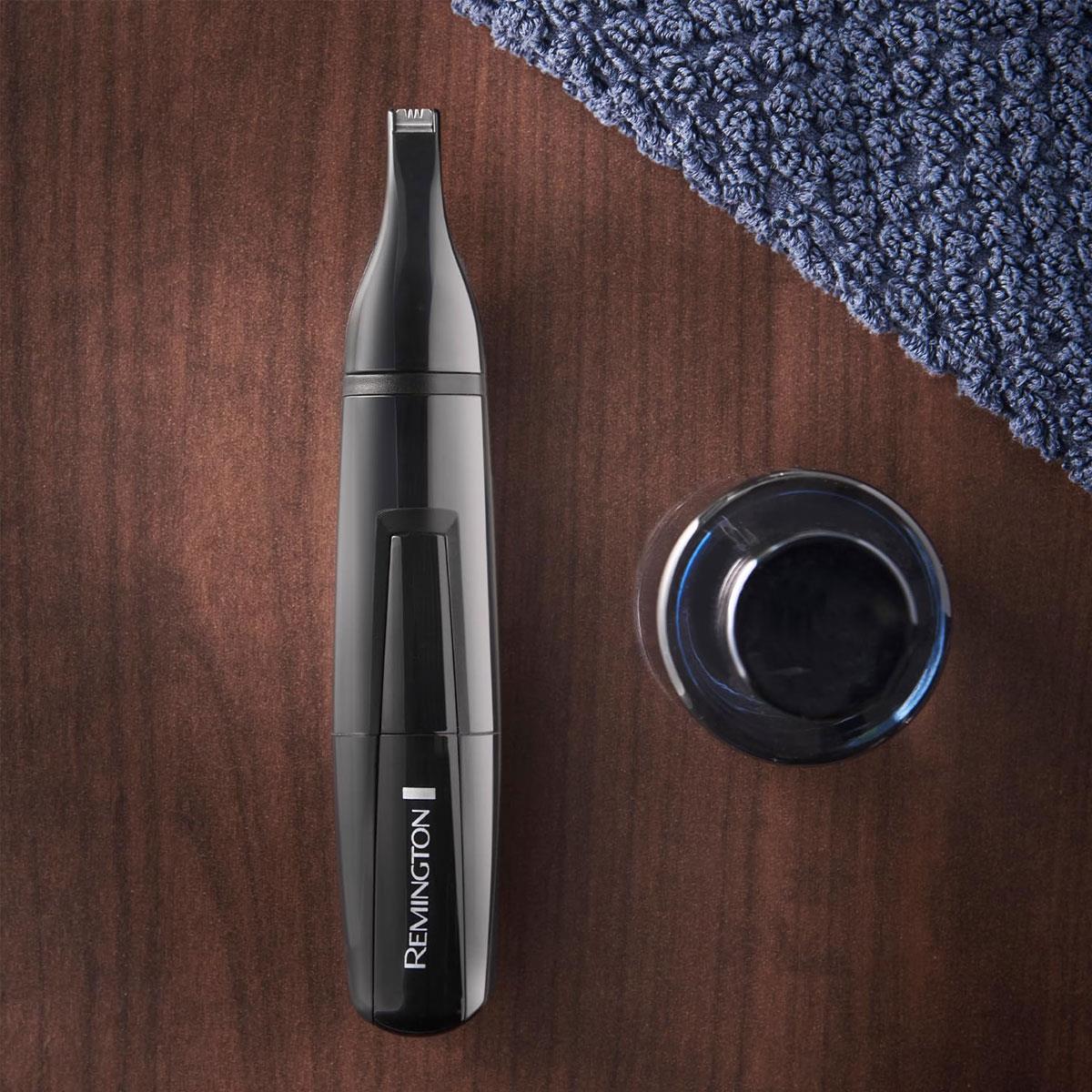 Remington Nose & Ear Trimmer Smart Linear Steel Blades Grey Battery Powered 1 x AA - Image 3