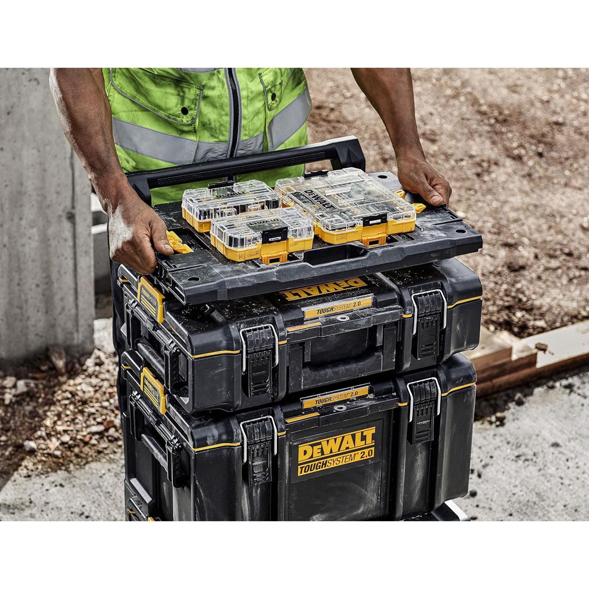 Dewalt TOUGHSYSTEM 2.0 Adaptor Plate for TSTAK & ToughCase Tool Storage Yellow Black - Image 2