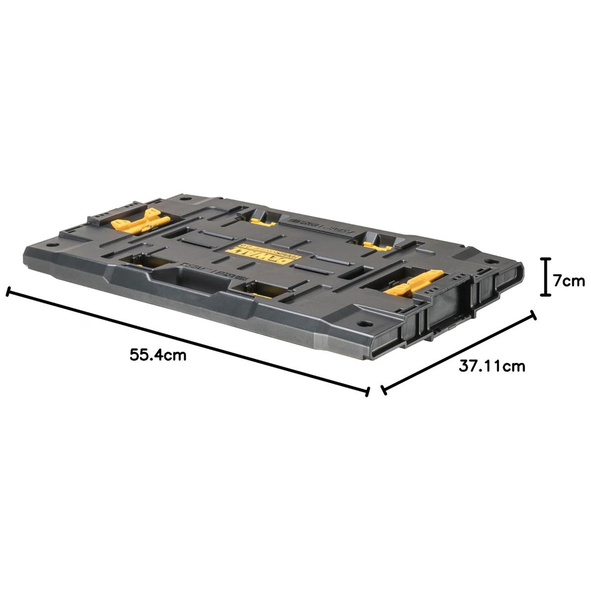 Dewalt TOUGHSYSTEM 2.0 Adaptor Plate for TSTAK & ToughCase Tool Storage Yellow Black - Image 3