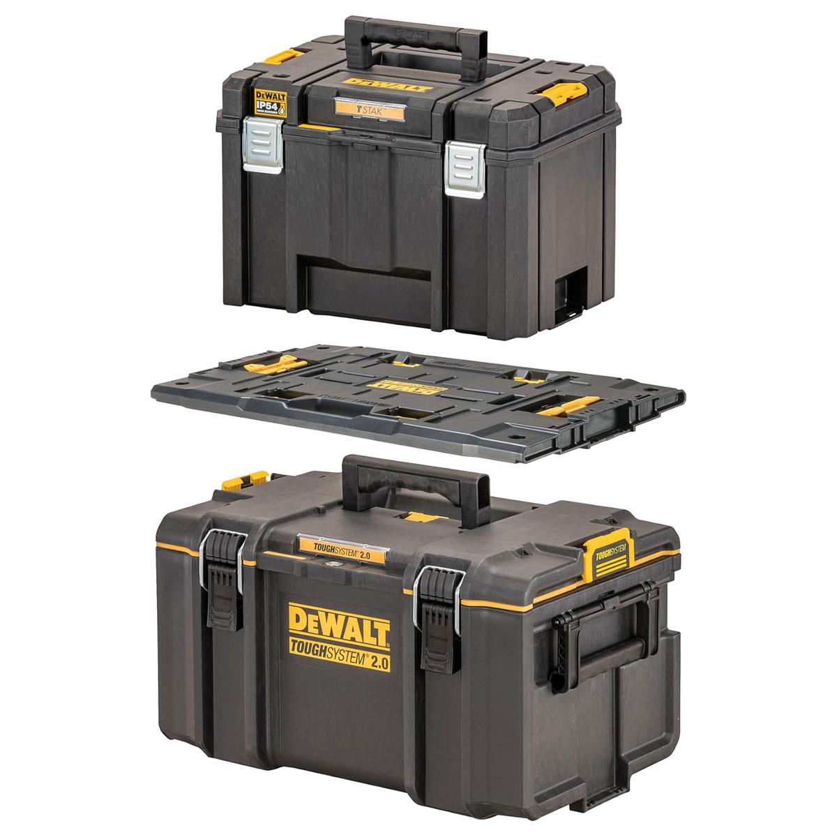 Dewalt TOUGHSYSTEM 2.0 Adaptor Plate for TSTAK & ToughCase Tool Storage Yellow Black - Image 6