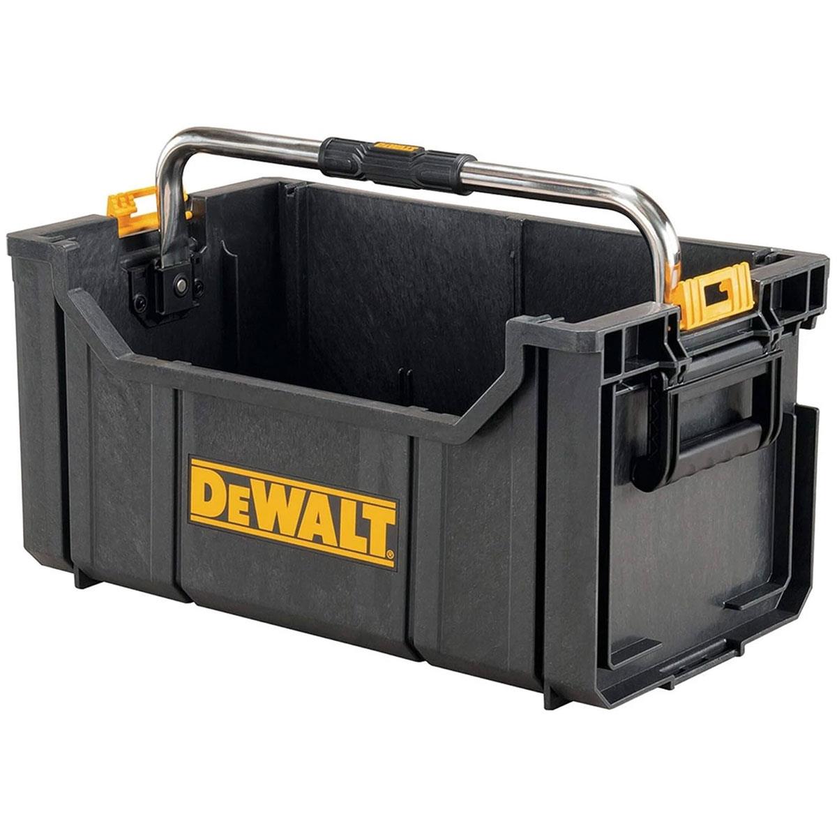 Dewalt ToughSystem DS280 Open Storage Tote with Handle 29.5kg Capacity Stackable Modular Tool Box