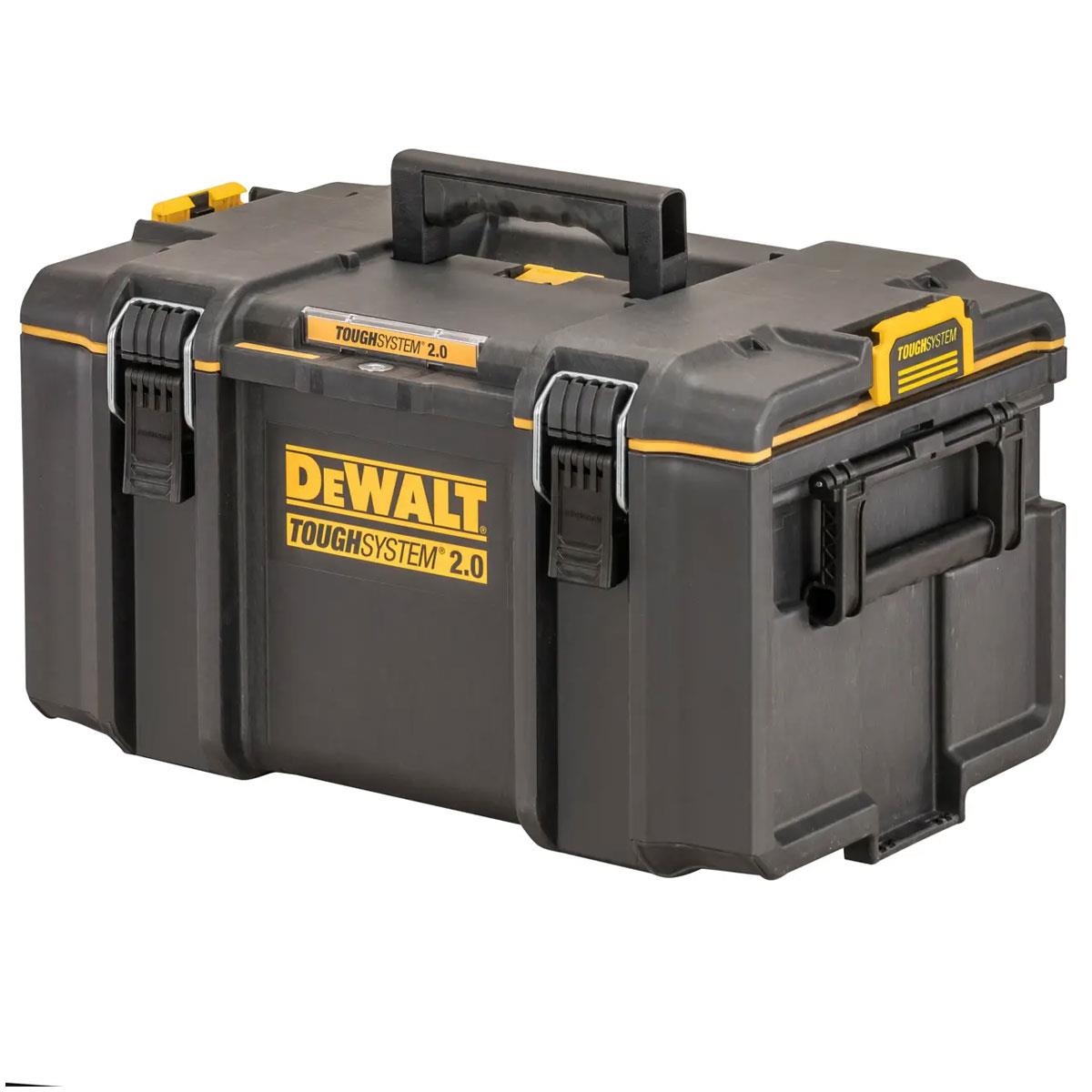 Dewalt TOUGHSYSTEM 2.0 DS300 Medium Storage Box IP65 50kg Load Capacity Black with Removable Tray