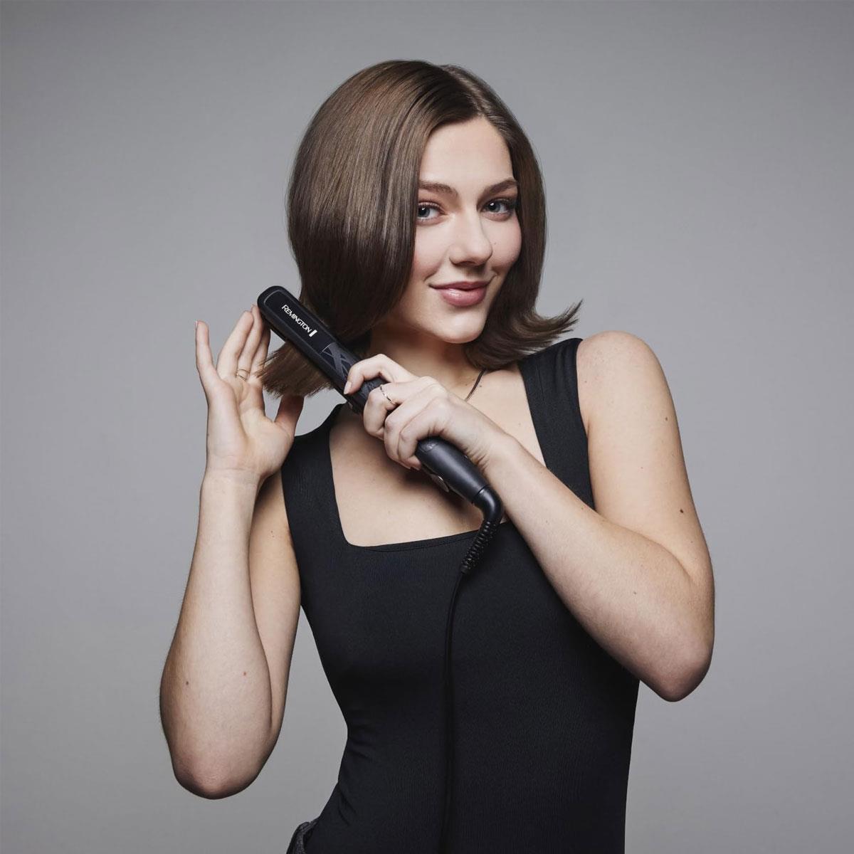 Remington Hair Straightener Ceramic Straight 230 110mm Floating Plates Ionic Tourmaline 230°C Black - Image 6