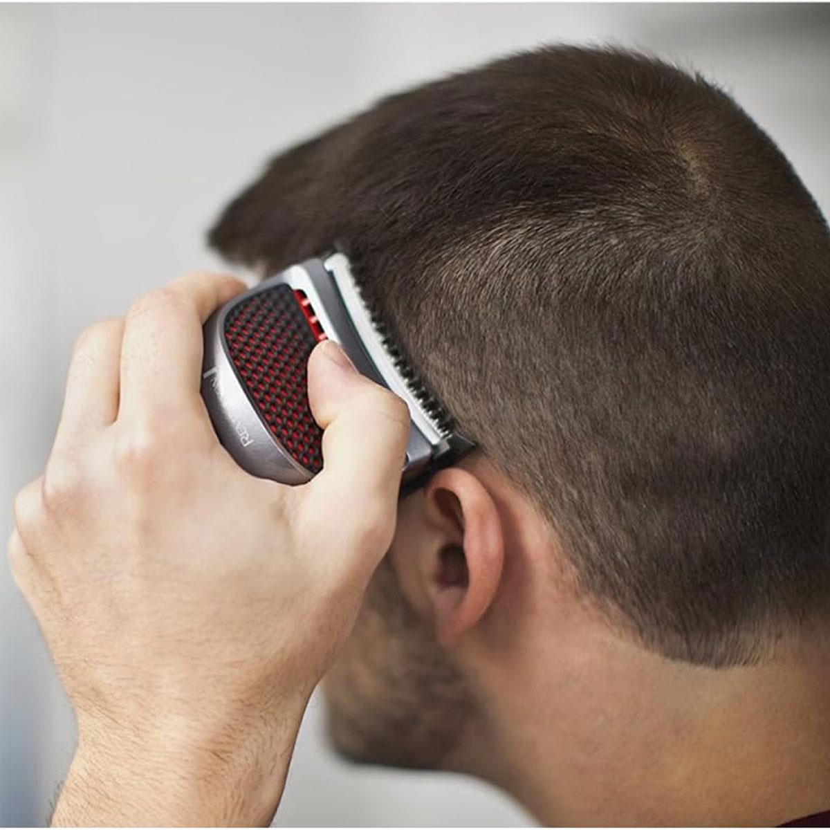 Remington Quick Cut Hair Clipper Cordless Rechargeable Stainless Steel Blades 9 Combs 1.5–15 mm Silver/Black - Image 8