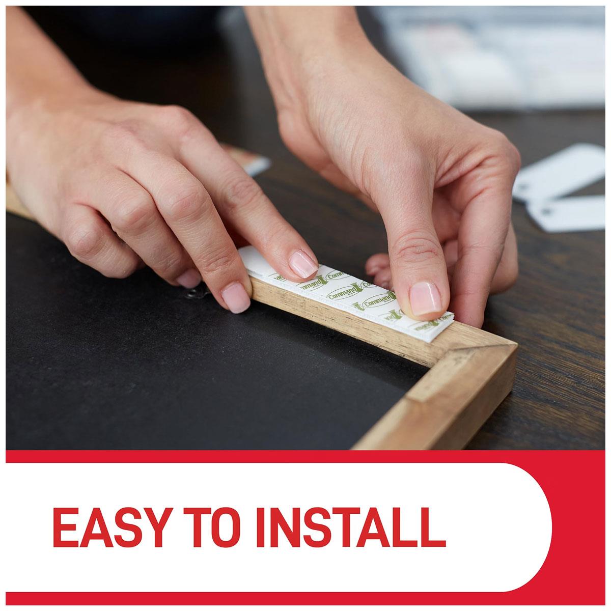 3M Command Picture Hanging Strips Large 12 Pairs White Damage-Free Adhesive Hangers 24 Strips 7kg - Image 5
