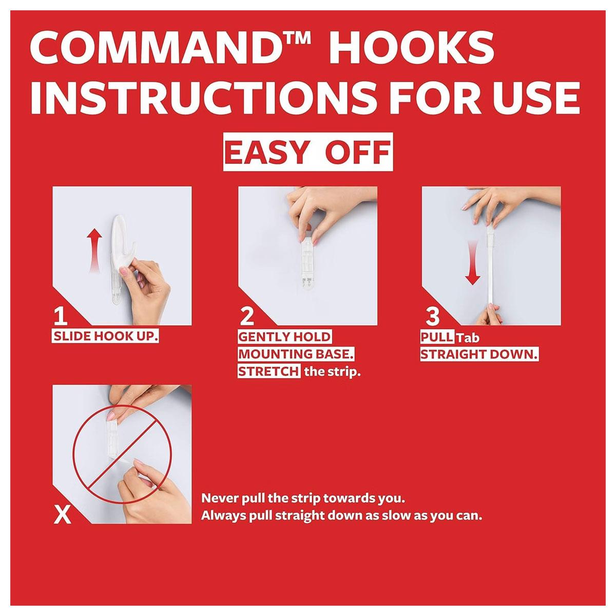 3M Command Assorted Refill Strips 16 Pack Small Medium Large White Damage-Free Hanging Up to 4.4kg - Image 9