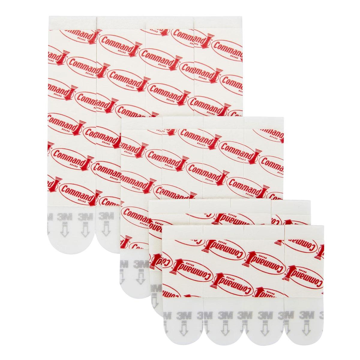3M Command Assorted Refill Strips 16 Pack Small Medium Large White Damage-Free Hanging Up to 4.4kg - Image 12