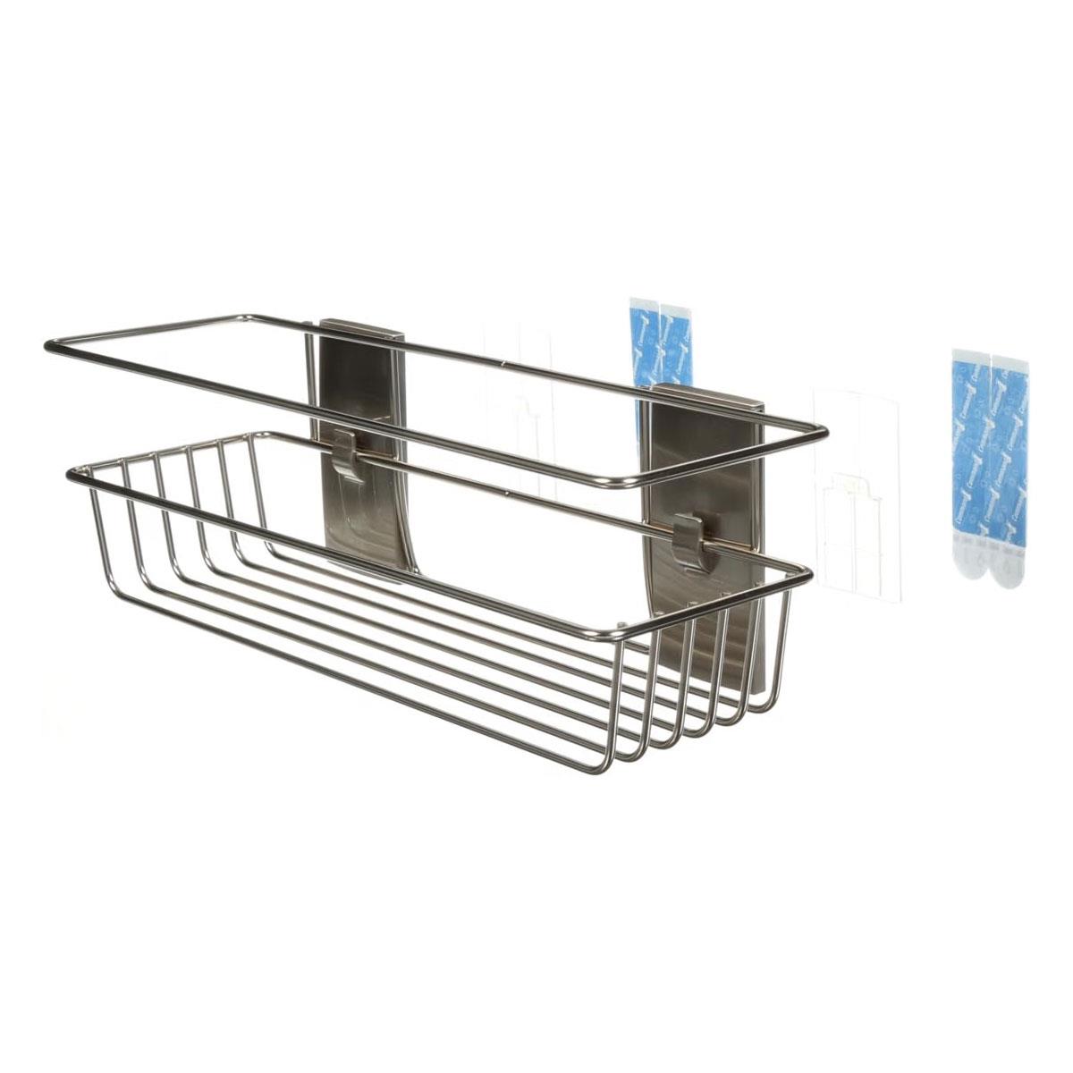 3M Command Bath Shower Caddy Satin Nickel with 4 Water-Resistant Strips 3kg Capacity No Drill - Image 14