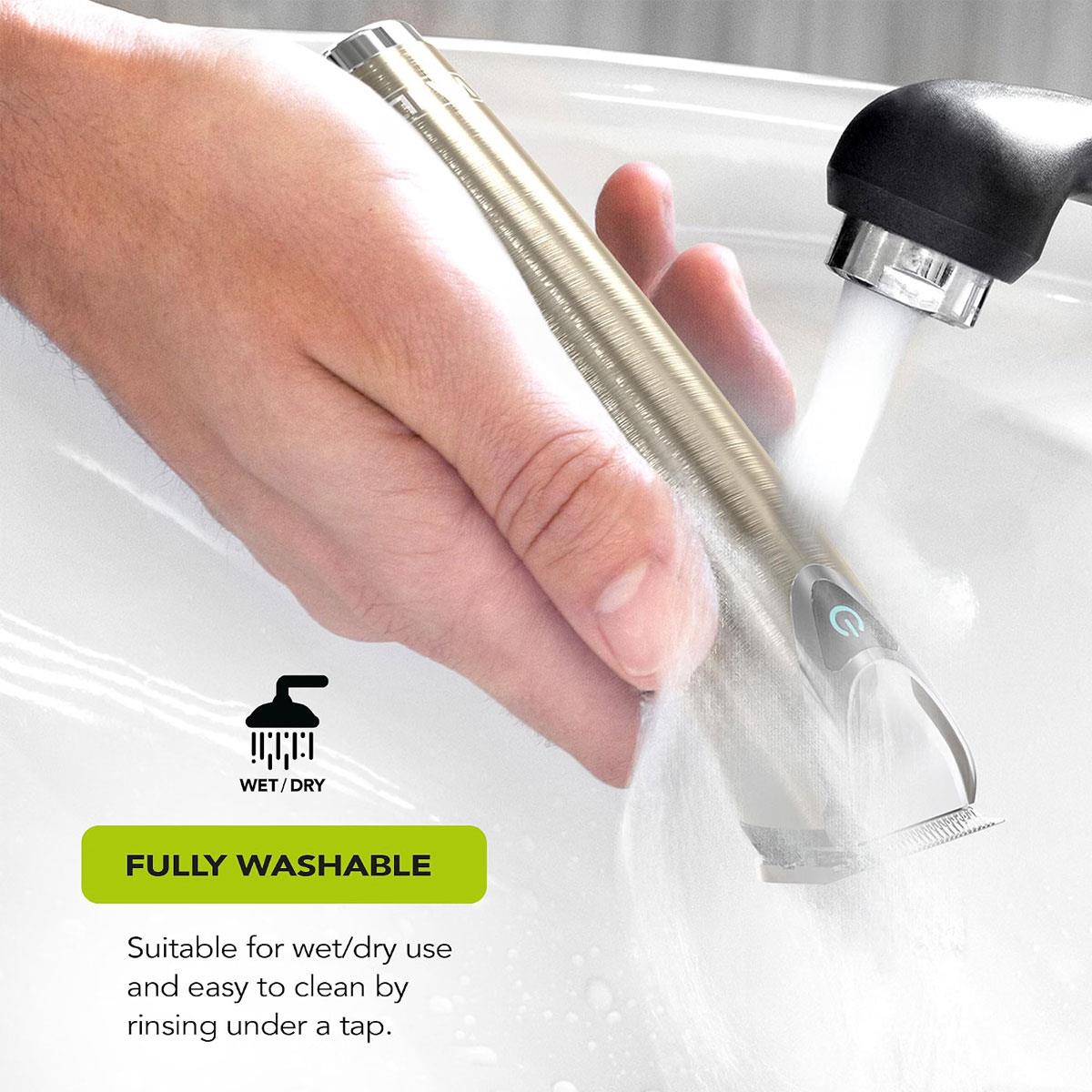 Wahl Stainless Steel Stubble & Beard Trimmer Lithium Ion Rechargeable 20 Combs Silver 0.5–25mm - Image 6