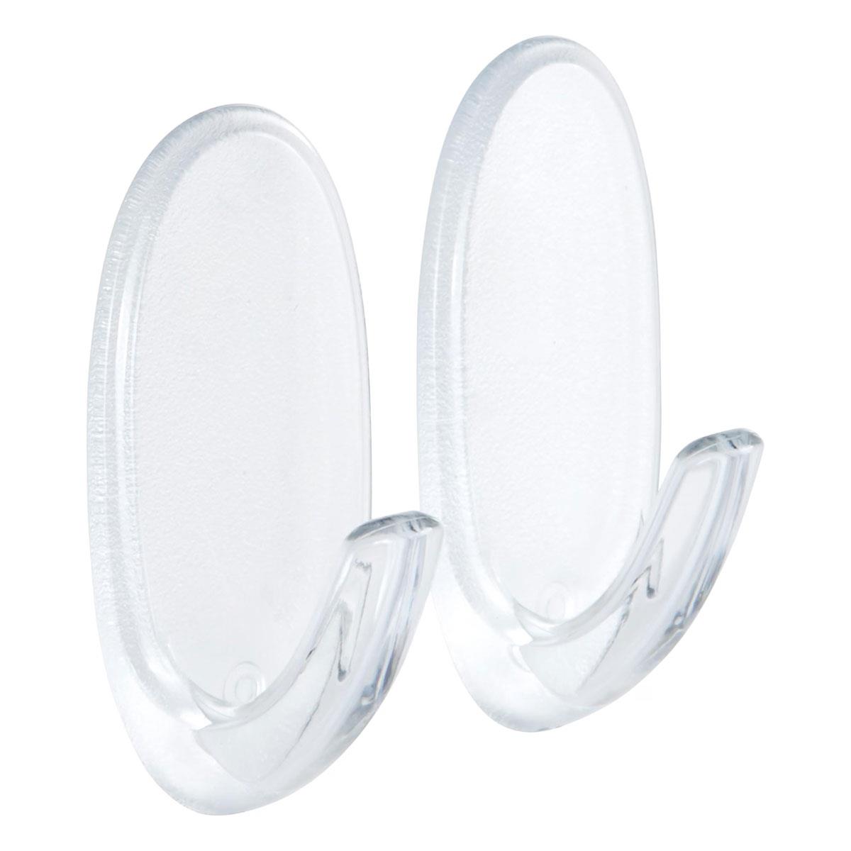 3M Command Small Hooks Clear 2 Hooks with 4 Adhesive Strips 450g Holding Power Indoor Wall Mount - Image 4