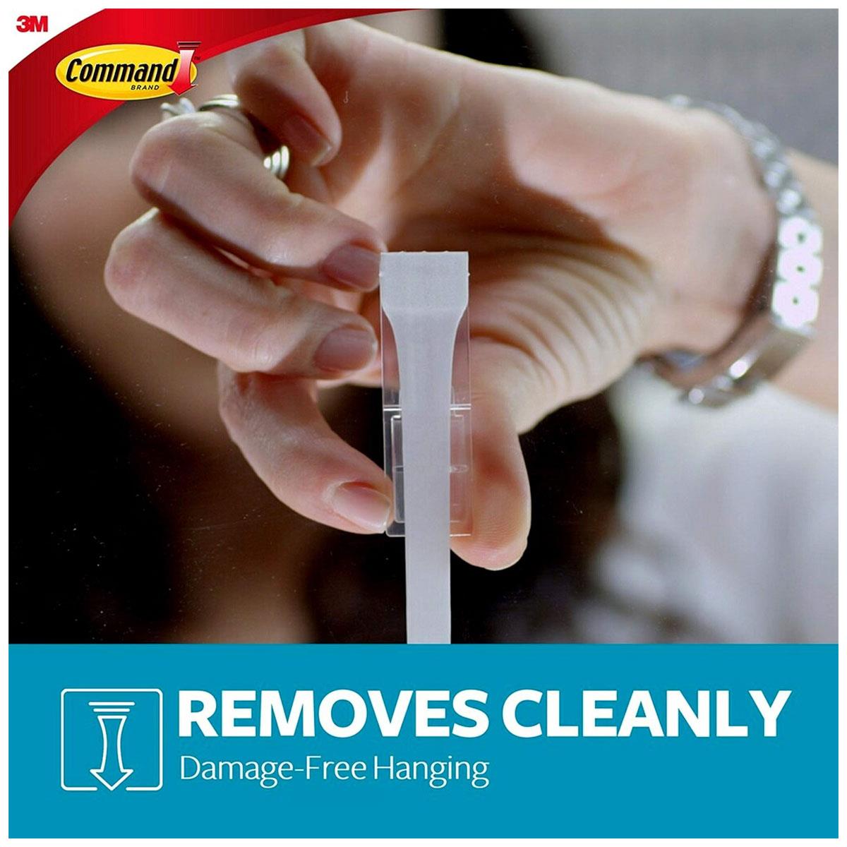 3M Command Bath Designer Hooks Medium White 2 Water Resistant Hooks with 4 Adhesive Strips 1.3kg Holding Power - Image 5