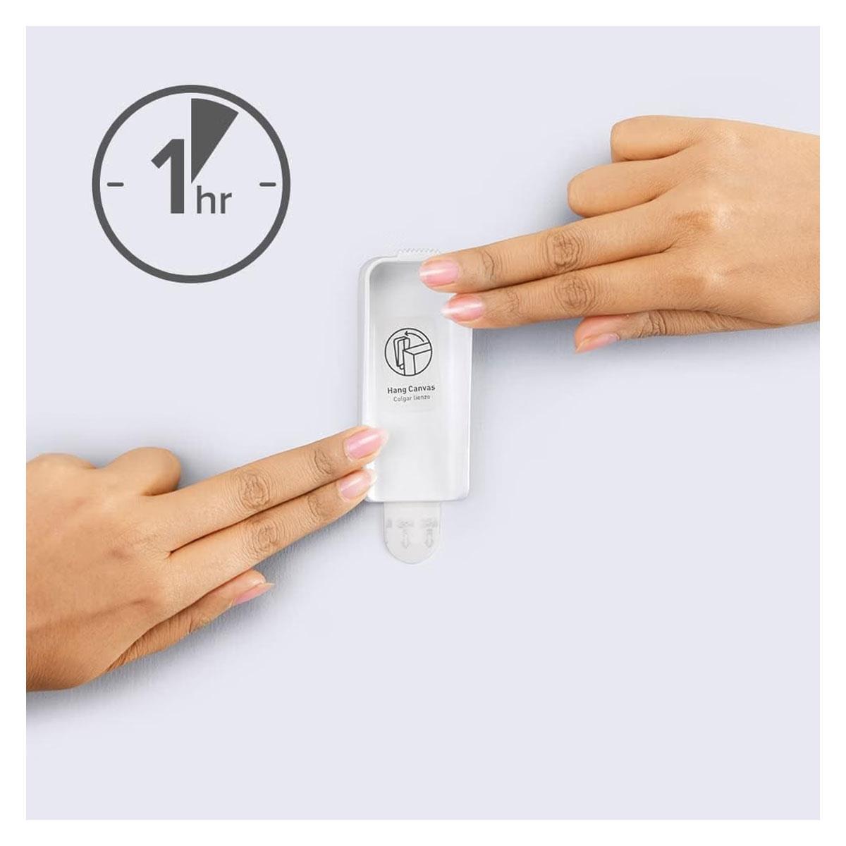 3M Command Large Canvas Hanger White 1 Hook with 2 Adhesive Strips 1.3kg Holding Power - Image 14