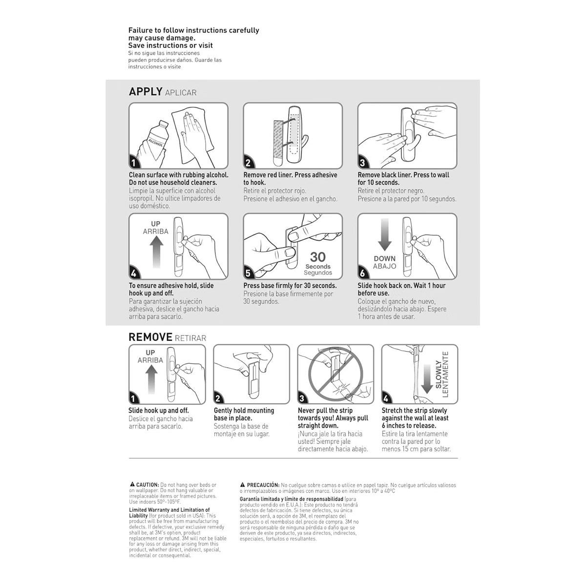 3M Command Small Designer Wall Hooks White 2 Hooks with 4 Adhesive Strips 450g Holding Power - Image 9