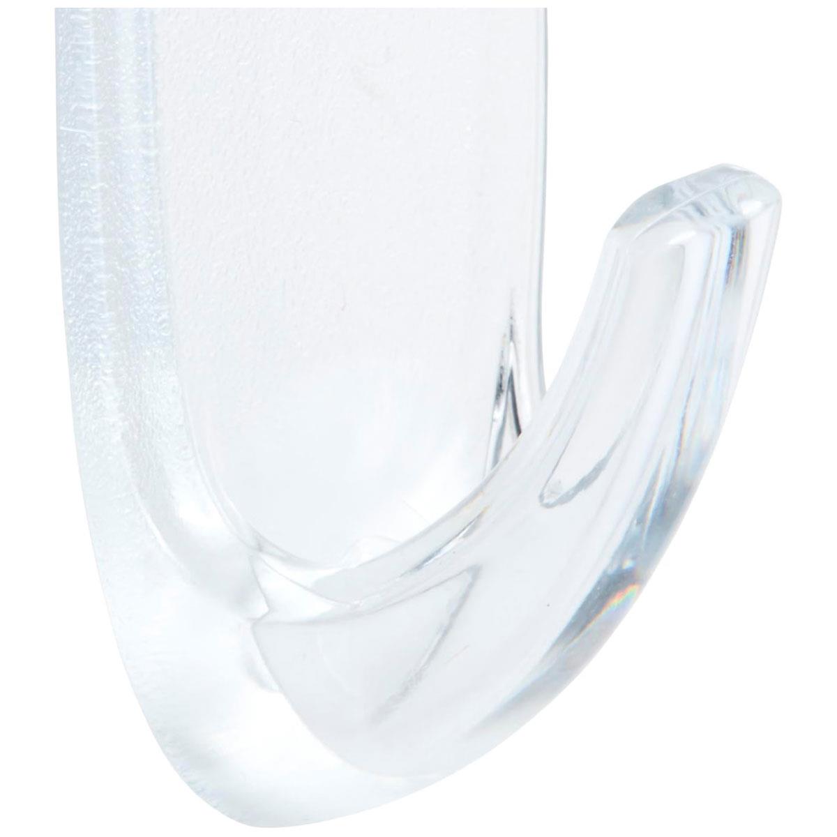 3M Command Hooks with Strips Large 1 Hook and 2 Large Strips 1.8 kg Holding Power Clear/Transparent - Image 12