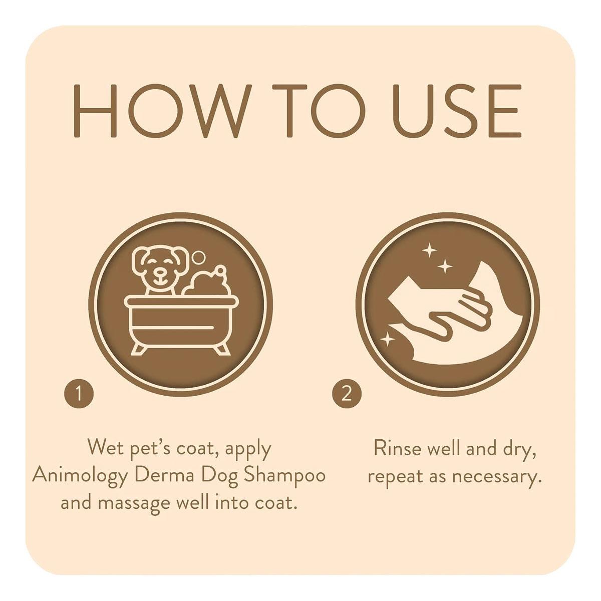 Animology Derma Dog Shampoo Sensitive Skin Fragrance Free Mild pH Balanced with Aloe Vera & Pro-Vitamin B5 250ml - Image 6