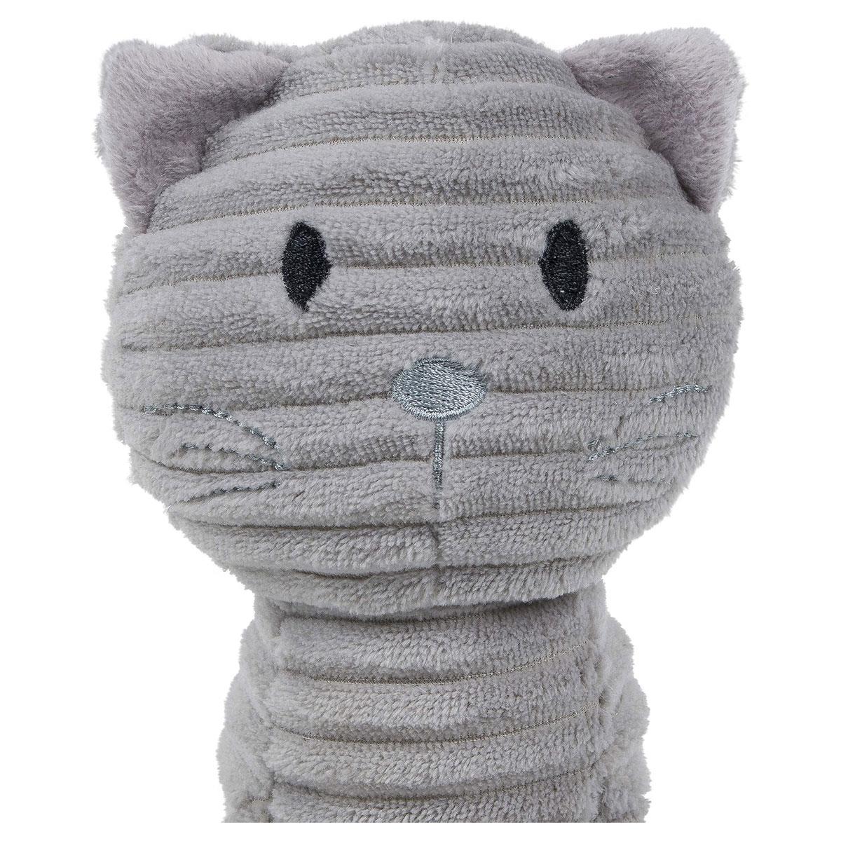 Petface Little Lu Lu Cord Plush Puppy Dog Toy Soft Lightweight Small Breed Grey - Image 2