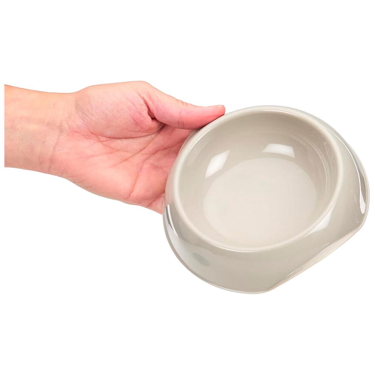 Petface Cat Feeding Bowl Plastic Blue/Grey 200ml Lightweight Durable Food & Water Bowl - Image 2