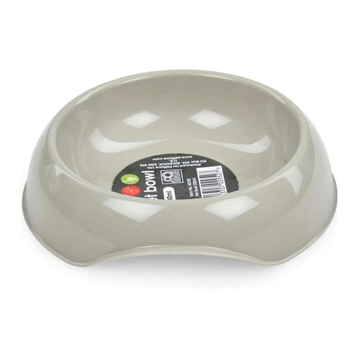 Petface Cat Feeding Bowl Plastic Blue/Grey 200ml Lightweight Durable Food & Water Bowl - Image 6