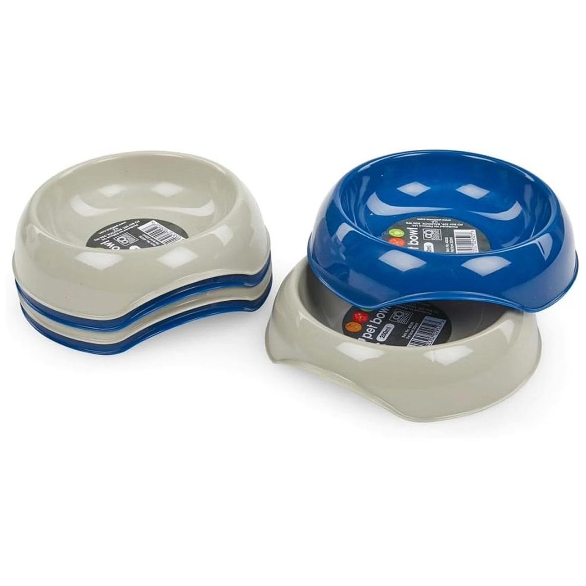 Petface Cat Feeding Bowl Plastic Blue/Grey 200ml Lightweight Durable Food & Water Bowl - Image 8
