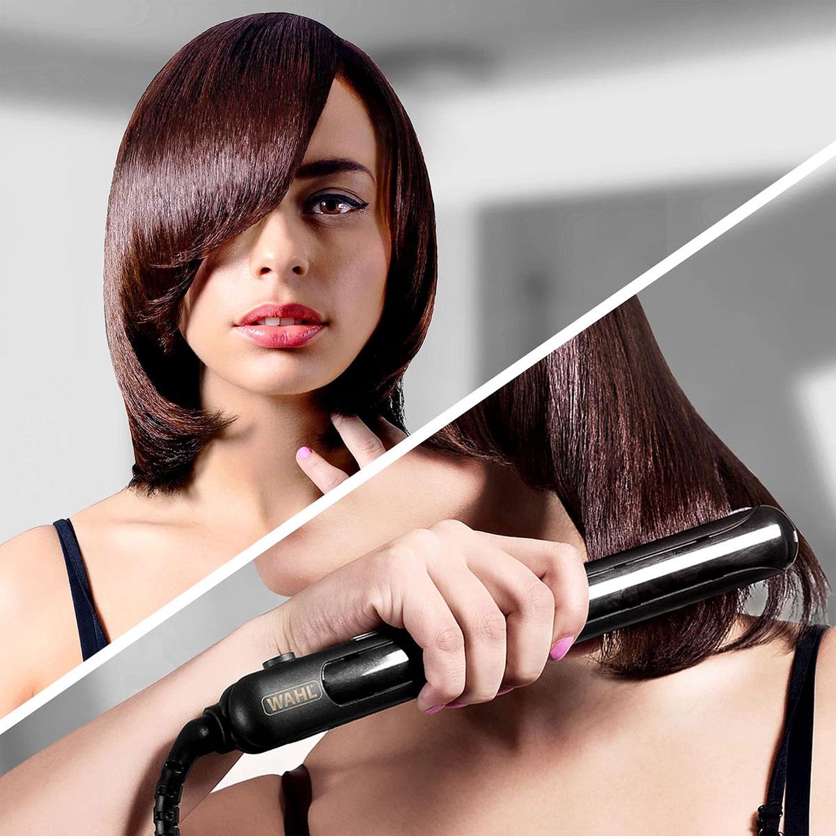 Wahl Afro Hair Straightener - Black Ceramic Flat Iron with Variable Temperature 150°C–230°C - Image 5