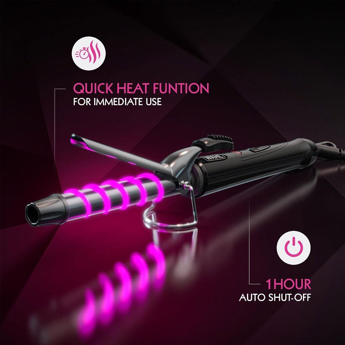 Wahl Ceramic 19mm Curling Tong - Black Corded Hair Styler for Defined Curls & Spirals - Image 3