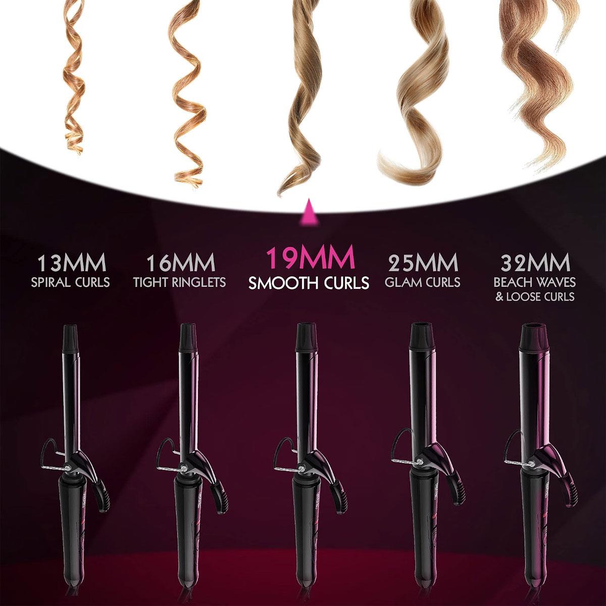 Wahl Ceramic 19mm Curling Tong - Black Corded Hair Styler for Defined Curls & Spirals - Image 4