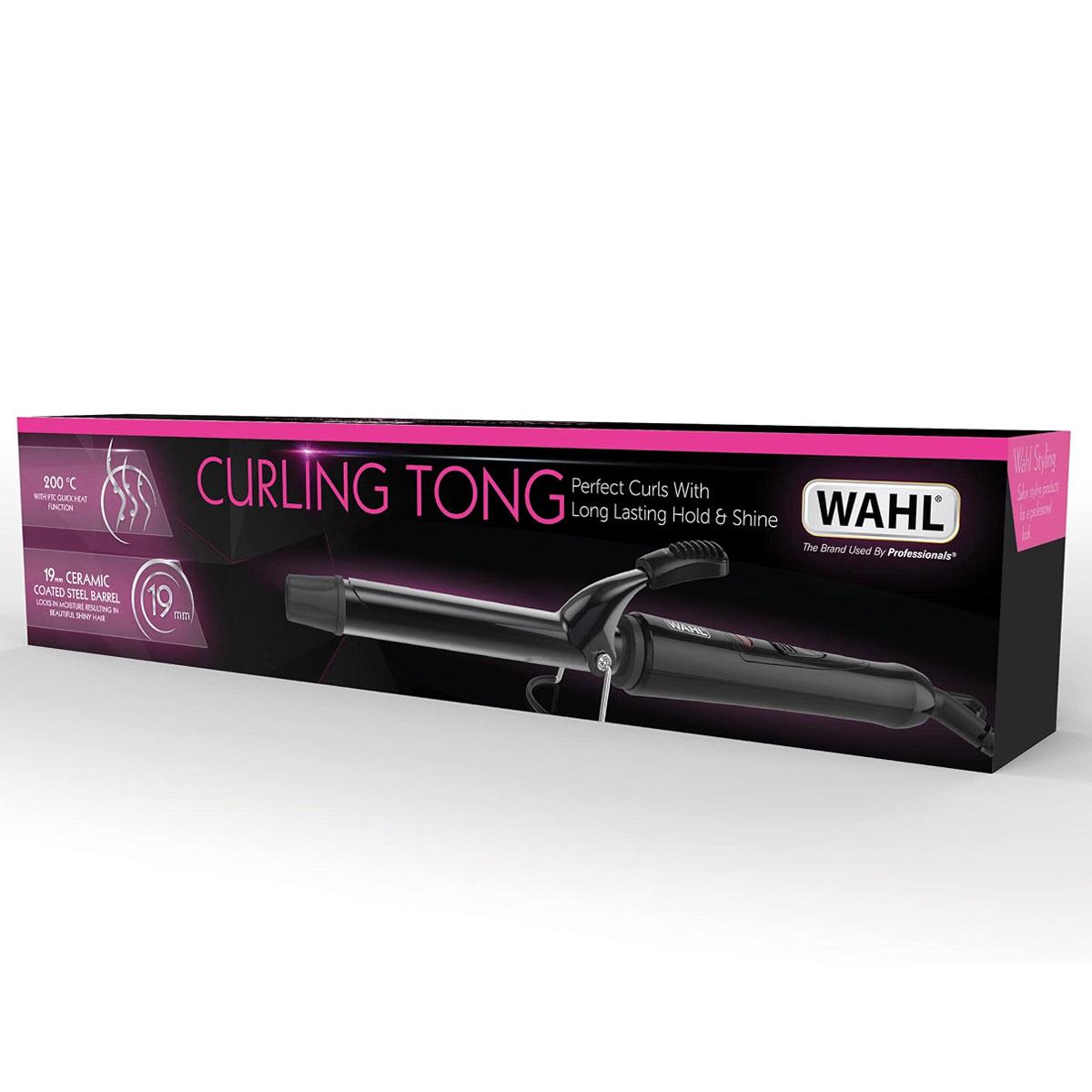 Wahl Ceramic 19mm Curling Tong - Black Corded Hair Styler for Defined Curls & Spirals - Image 6