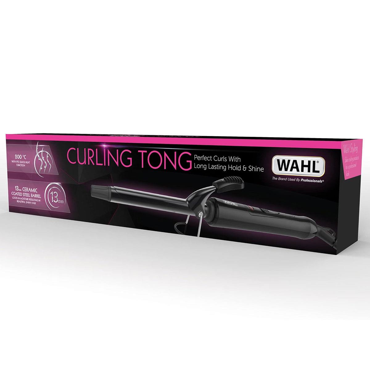 Wahl Ceramic 13mm Curling Tong - Black Corded Hair Styler for Tight Spiral Curls - Image 6
