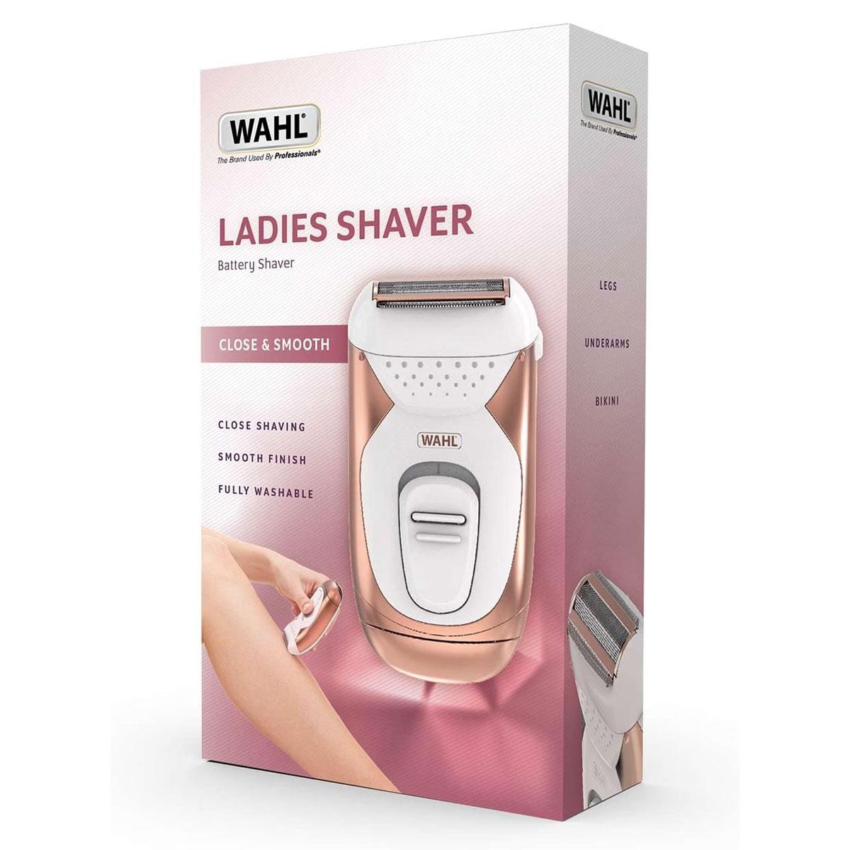 Wahl Rechargeable Showerproof Women's Electric Shaver - Pink & White Wet/Dry Travel Foil Razor - Image 7