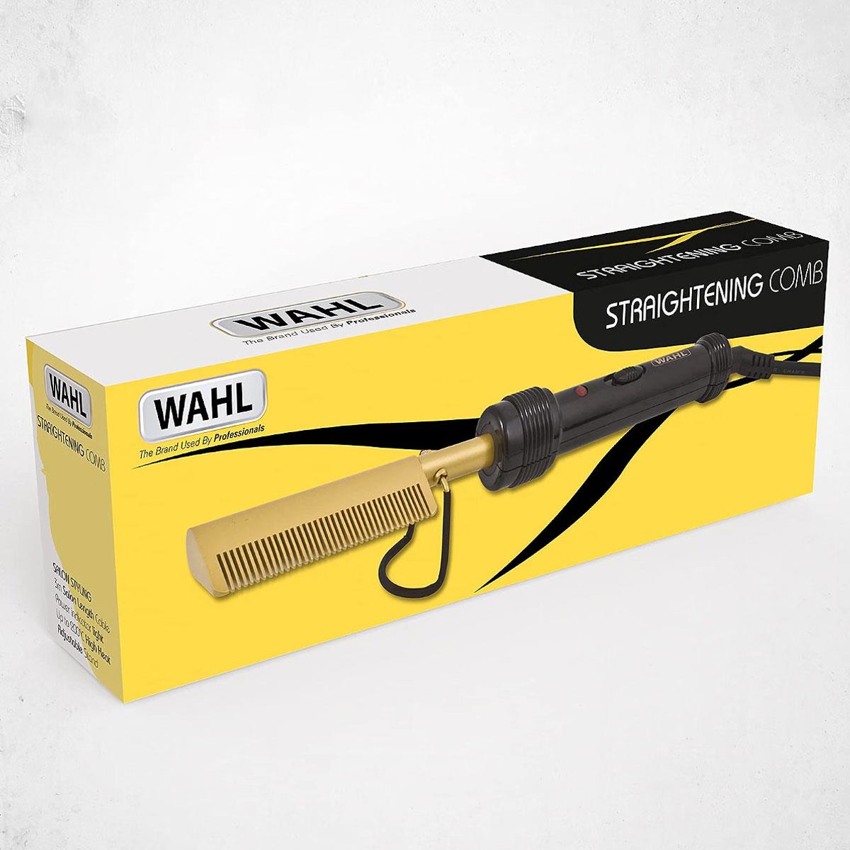 Wahl Electric Straightening Hot Comb for Afro Hair – Ceramic Heated Pick Styler with 200°C Max Heat & 3M Cord Gold - Image 6
