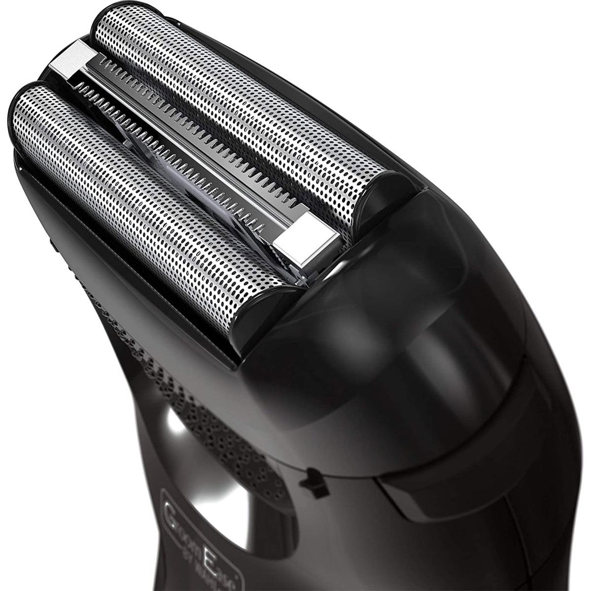 Wahl Cordless Travel Shaver Groomease Portable Electric Beard and Face Razor with 3-Cut System Travel Lock and Foil Guard Black - Image 3