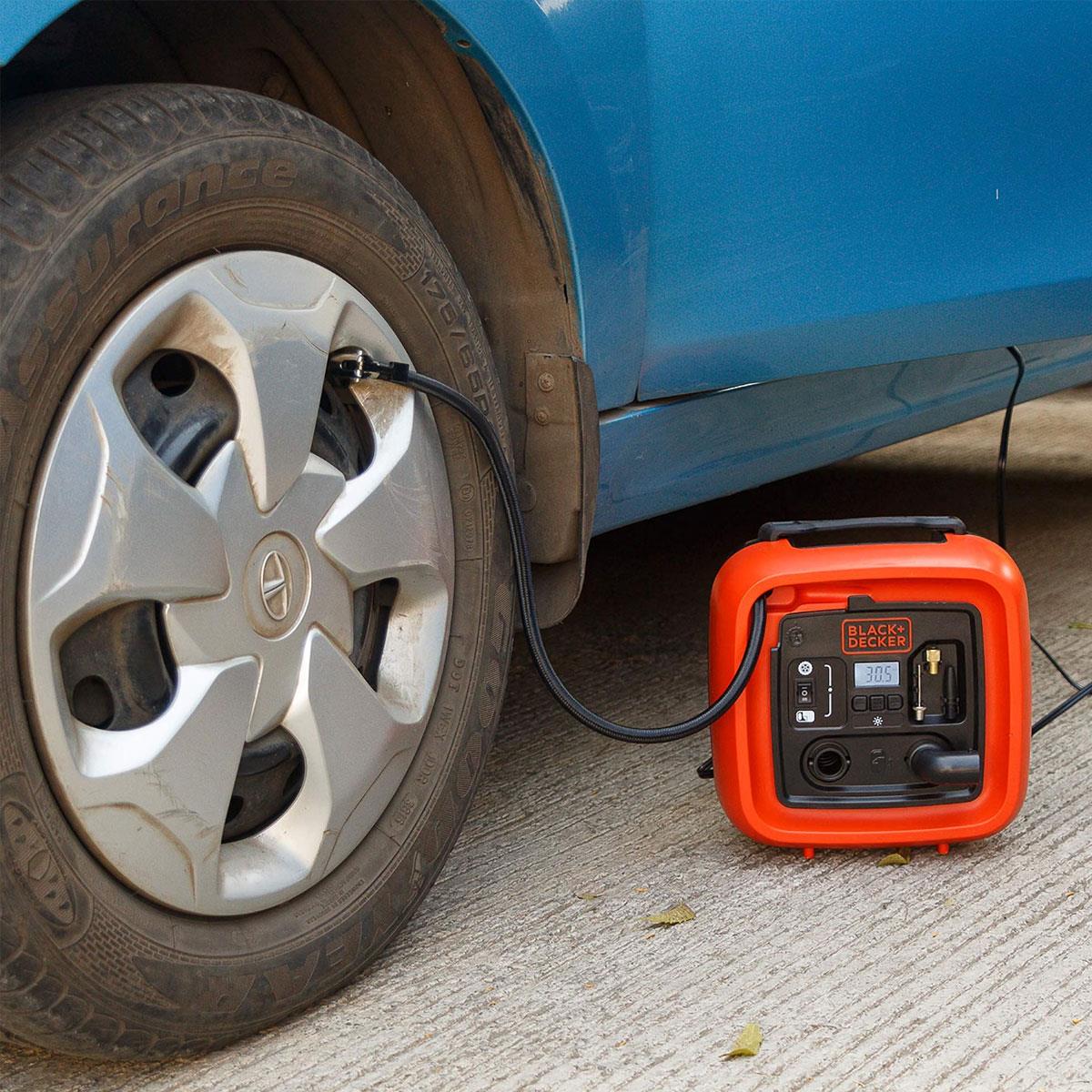 Black & Decker Cordless High Pressure Inflator 12V DC Air Compressor 160 PSI Orange - Image 7