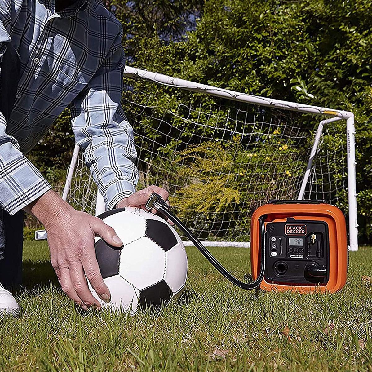Black & Decker Cordless High Pressure Inflator 12V DC Air Compressor 160 PSI Orange - Image 10