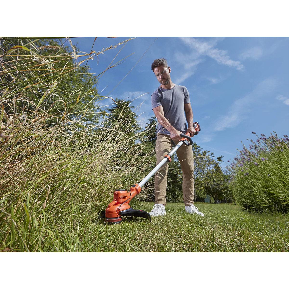 Black & Decker Cordless Grass Strimmer 36V 33cm with 2Ah Battery and Charger Orange - Image 9