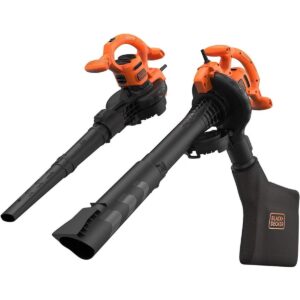 Black & Decker Electric Leaf Blower 3-in-1 2600W Vacuum Mulcher 40L Bag 315 Km/h
