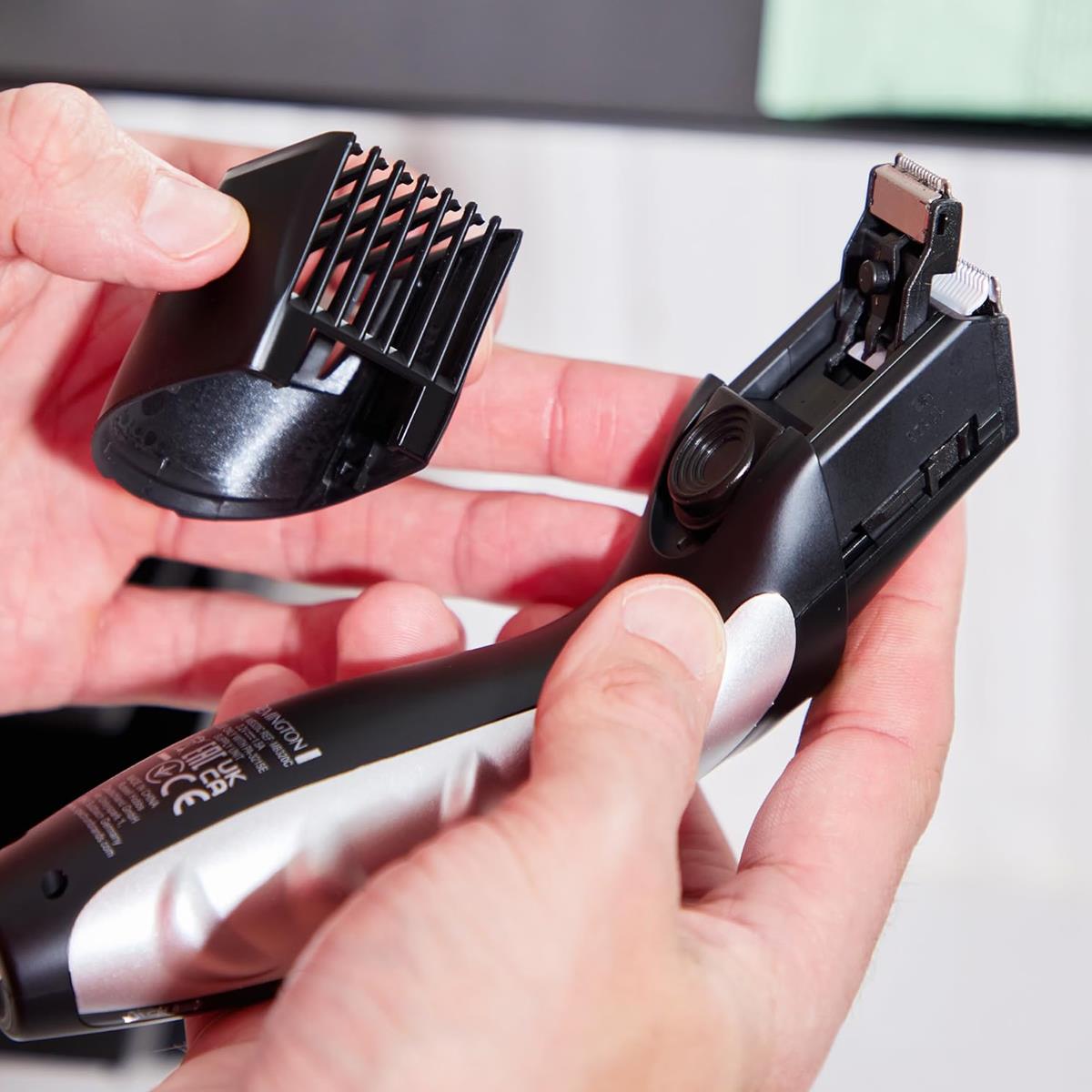 Remington Barba Beard Trimmer Cordless Men’s Facial Hair Clipper With Advanced Ceramic Blades And 9 Adjustable Length Settings Black - Image 8
