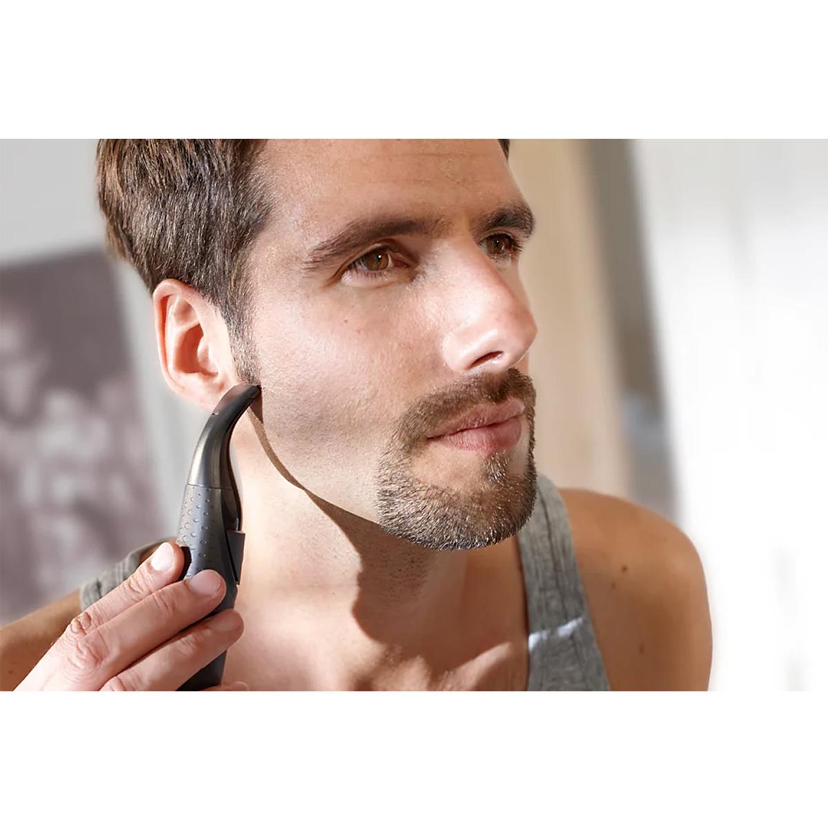 Philips Multigroom Series 1000 Waterproof Detail Beard Styler With DualCut Technology And 3 Precision Click-on Combs Black - Image 7
