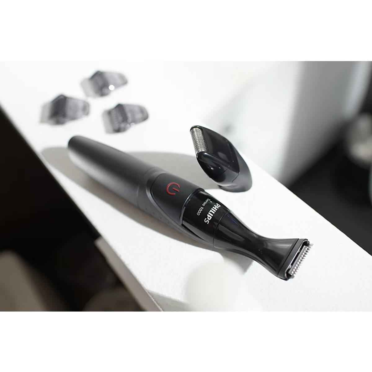 Philips Multigroom Series 1000 Waterproof Detail Beard Styler With DualCut Technology And 3 Precision Click-on Combs Black - Image 9